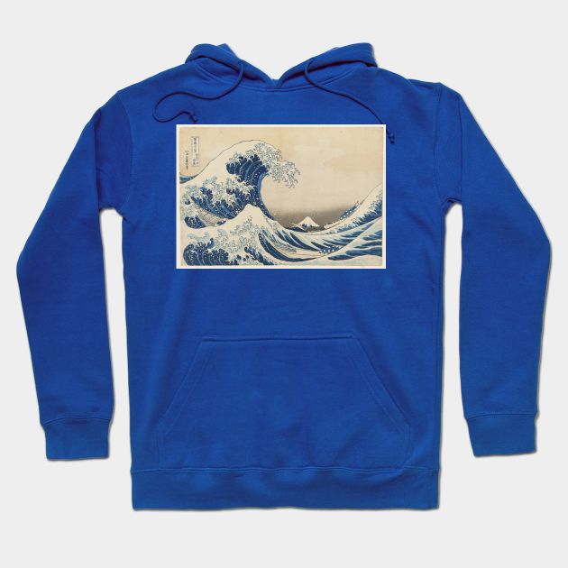 Katsushika Hokusai's The Great Wave of Kanagawa Hoodie by Seasonmeover